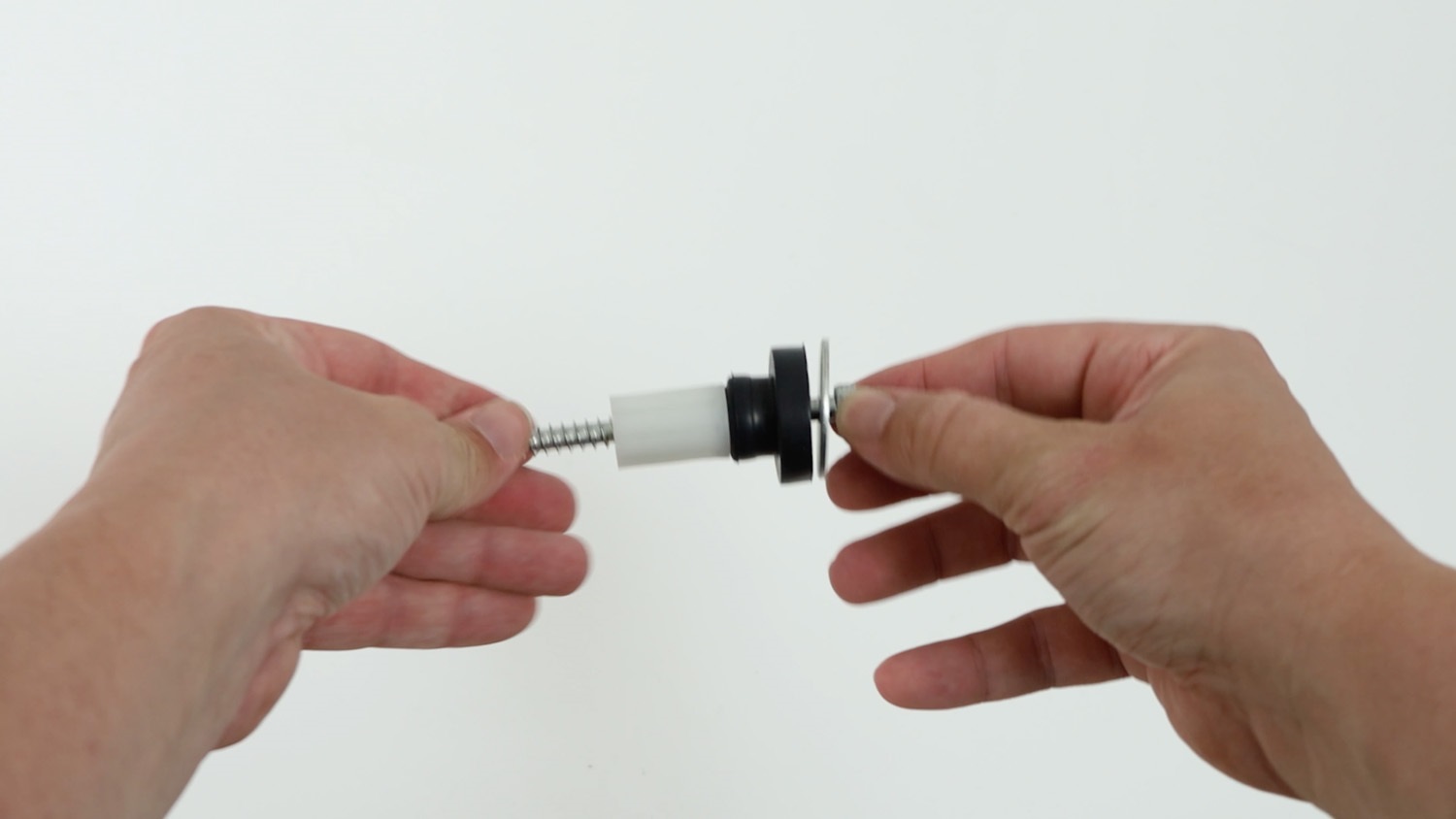 Showing how a transit bolt should be assembled