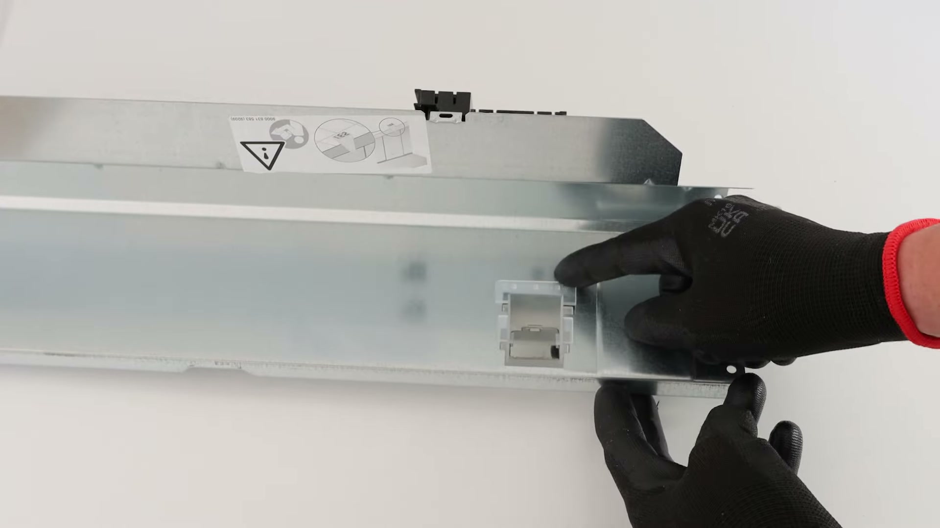 Clicking the new housing mirror into the access panel