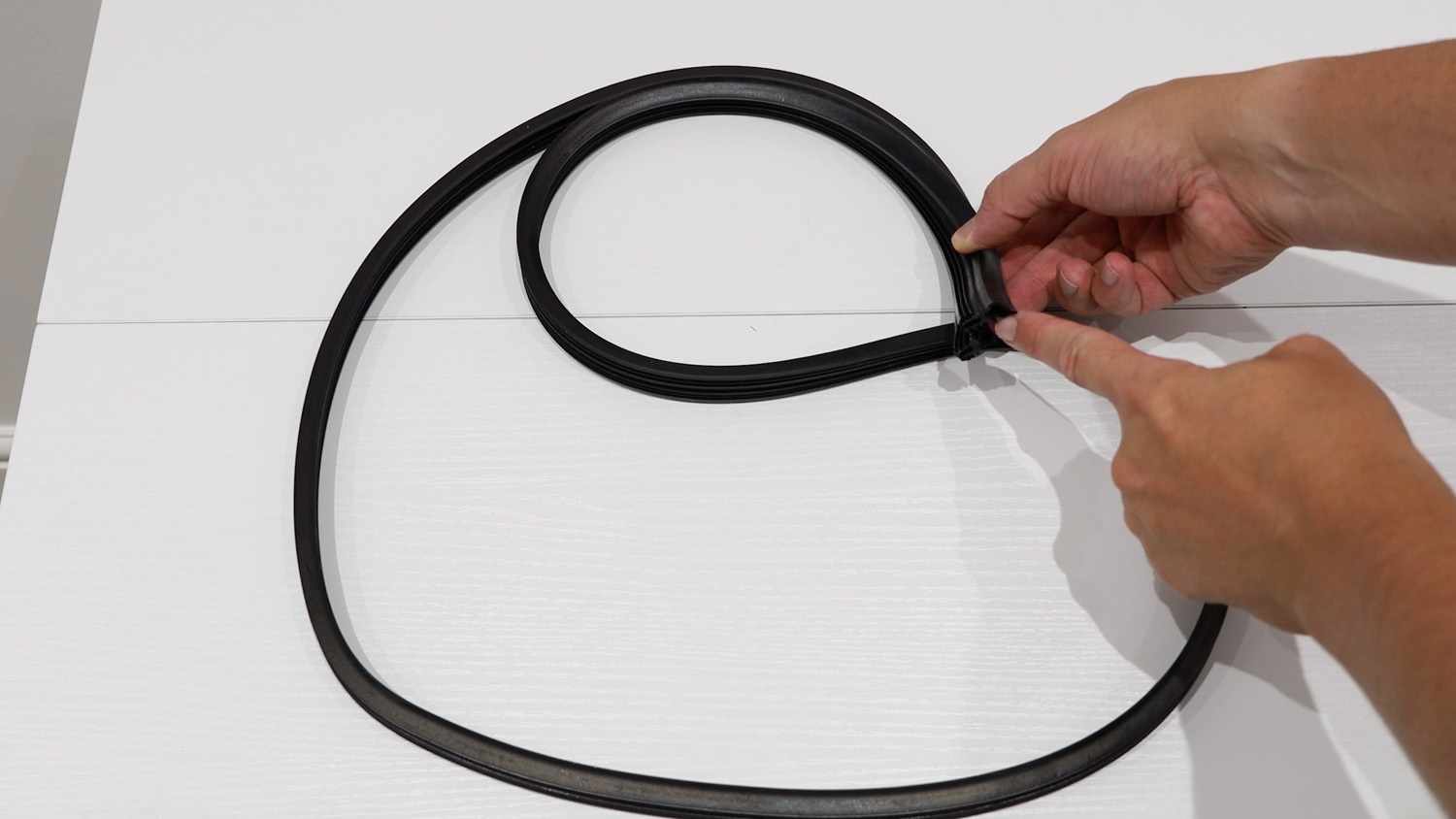 unpackage new door seal