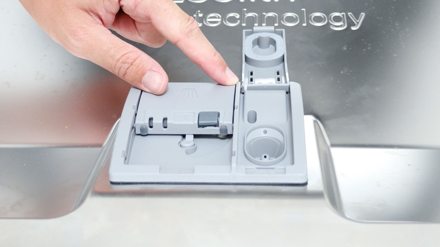 held in place by a connection point on each side
