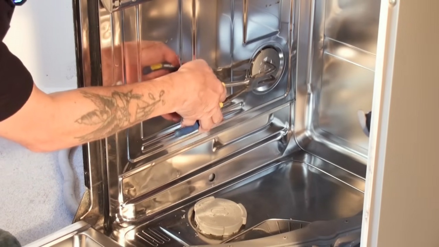 Remove cover and seal