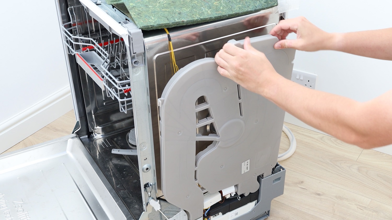 pull heat exchanger slightly away