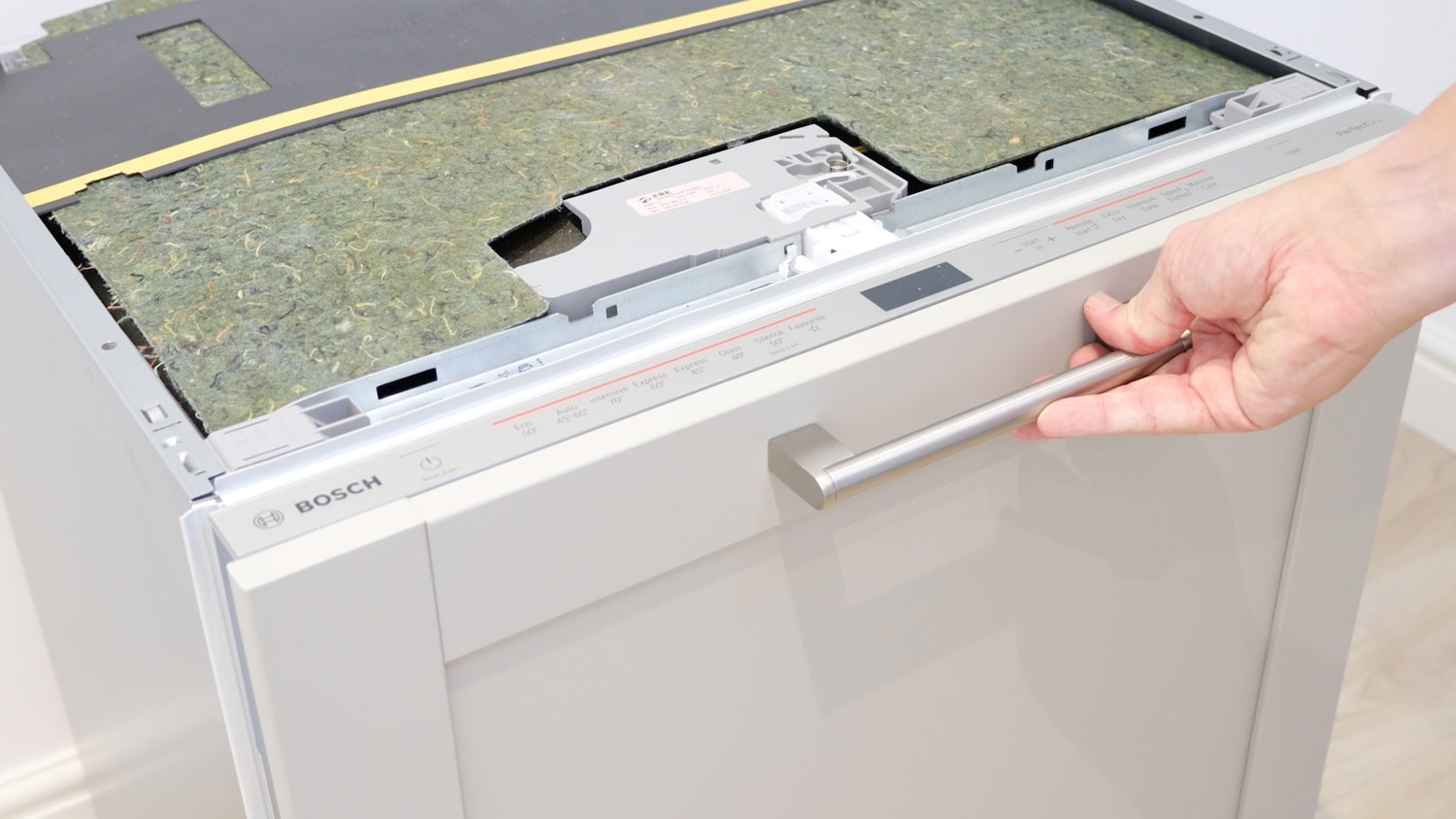 test new dishwasher door seal