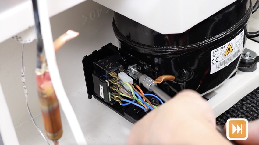 Install new capacitor and reassemble