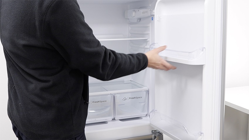 Remove fridge door