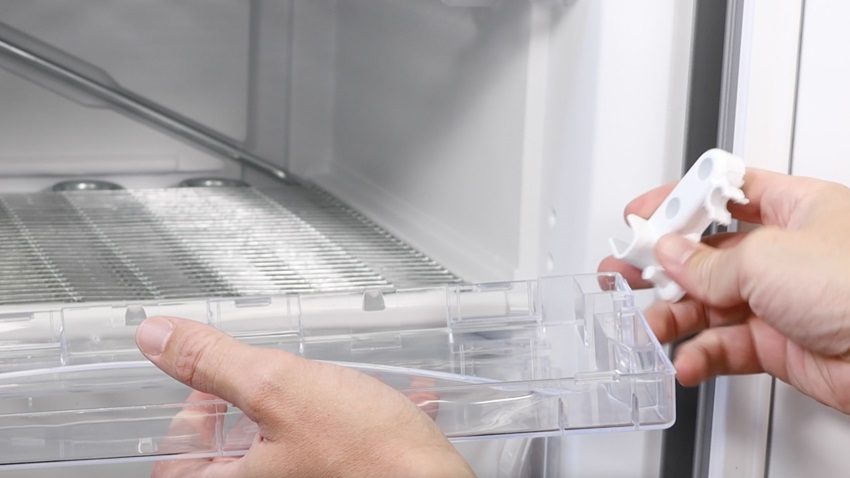Install new freezer drawer front