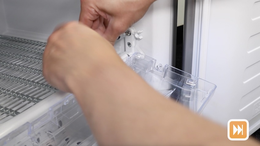 Install new freezer drawer front