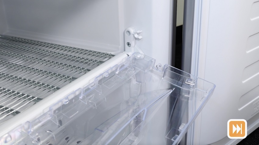 Re-attach drawer front and hinge