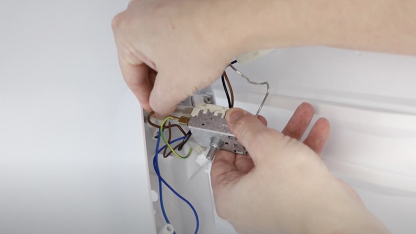 Removing brown wiring from fridge freezer