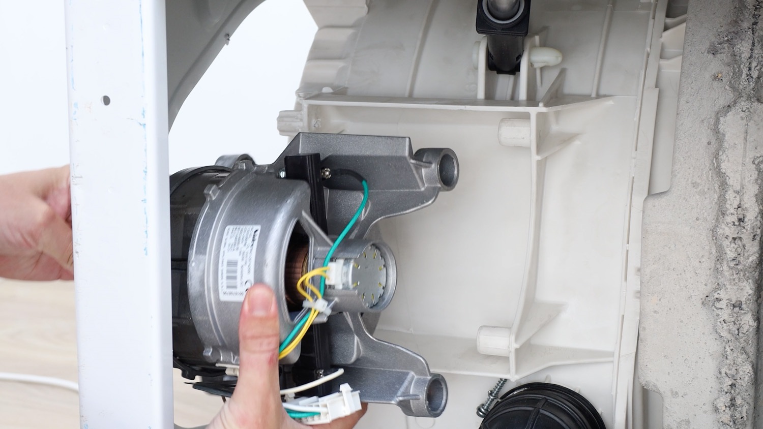 Slide motor unit out