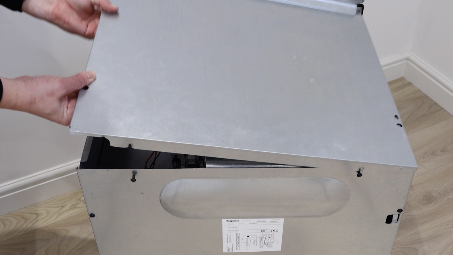 Remove oven top panel