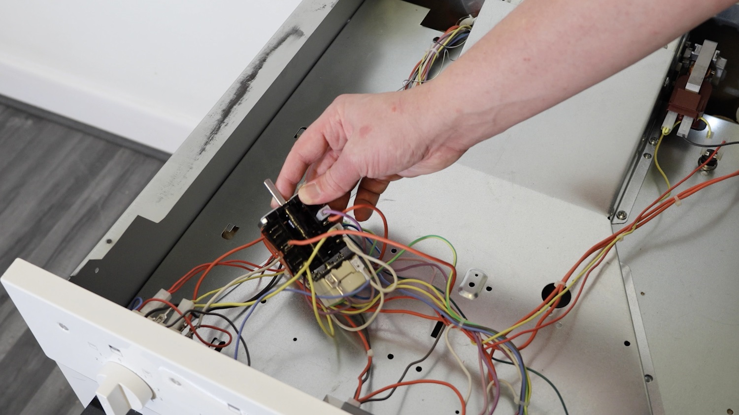 Connect wiring to new selector switch