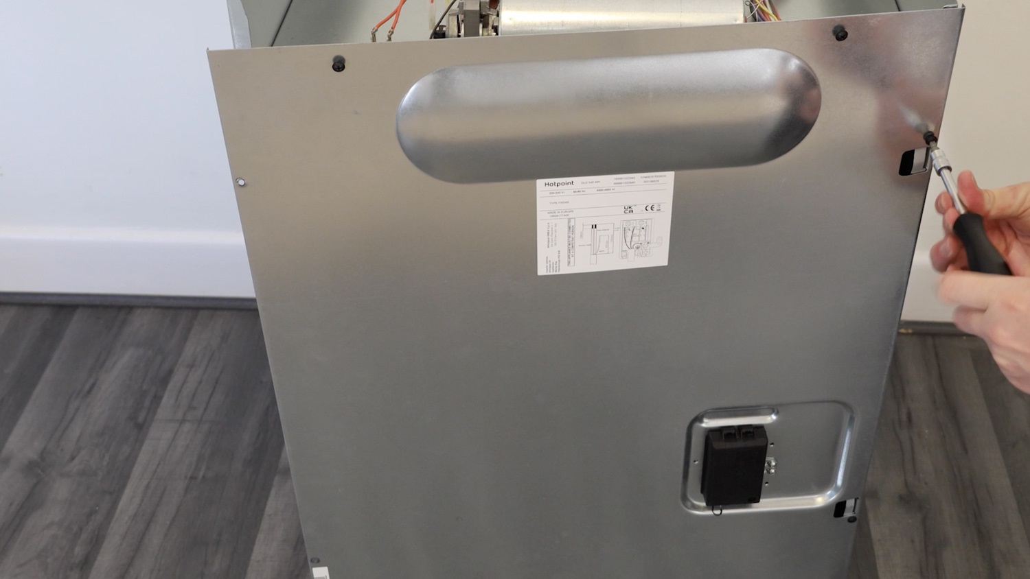 Remove screws from rear panel