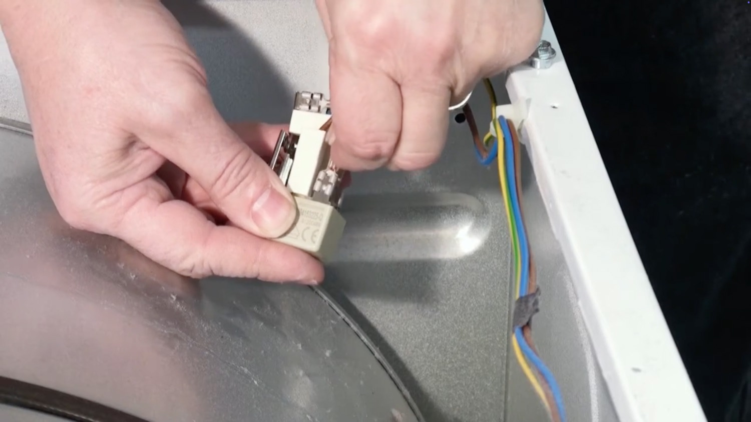 Re-connect electrical wires