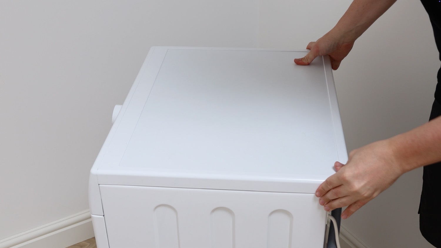 Re-attach washing machine lid