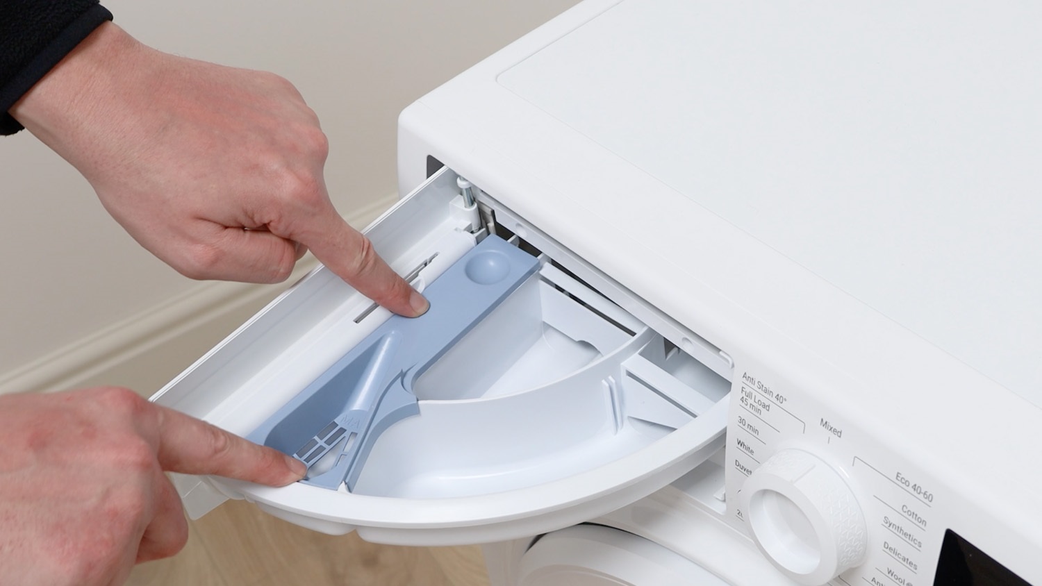 Make sure new softener cover is secured in place