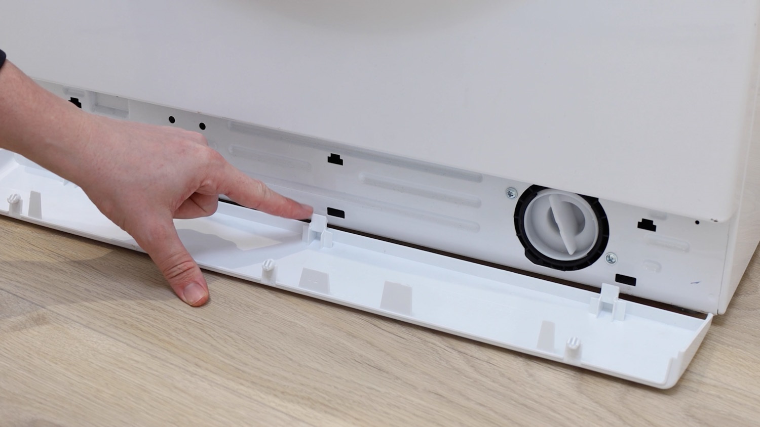 Re-attach plinth/kick plate