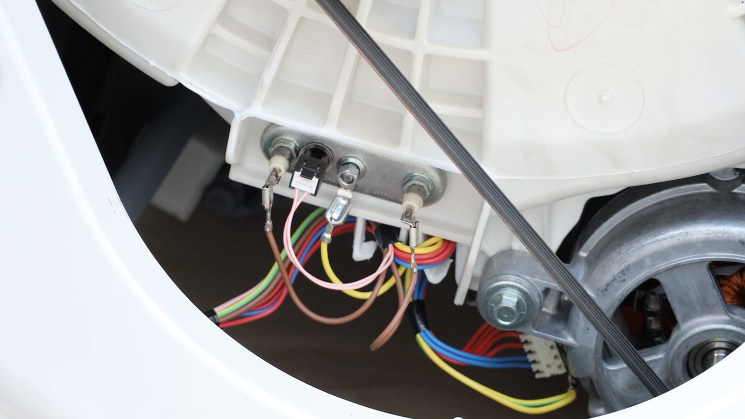 Slide element back into drum