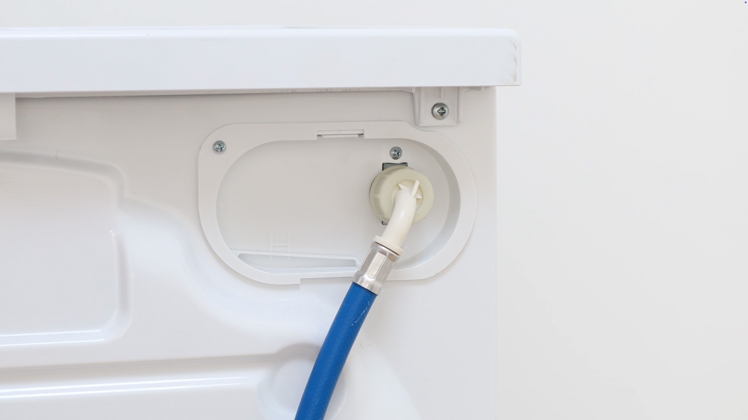 Twist fill hose connector on hand tight