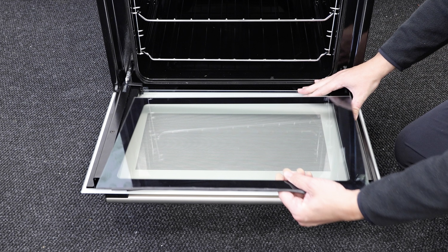 Remove inner door glass