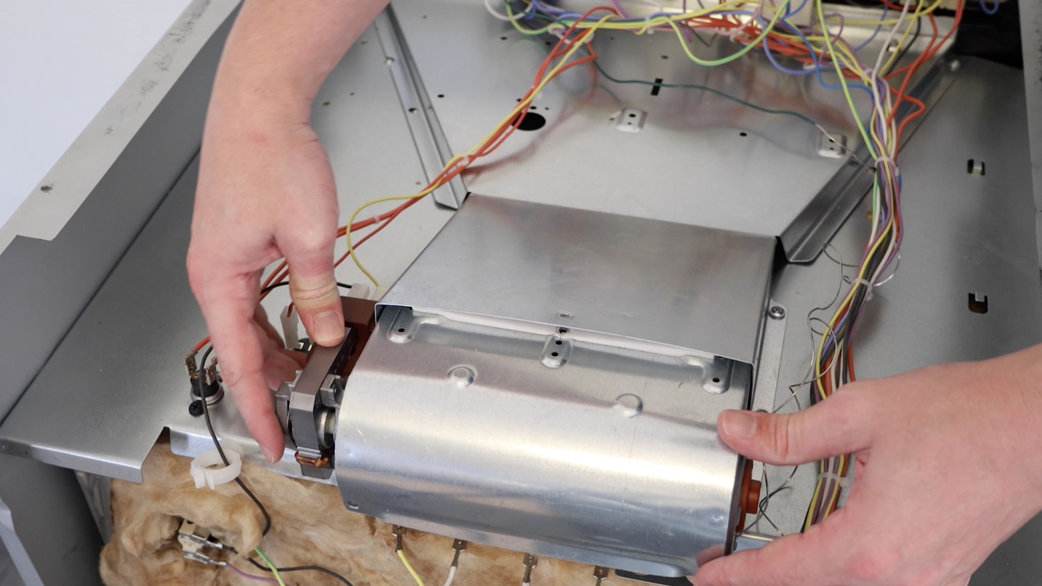 Insert new cooling fan motor