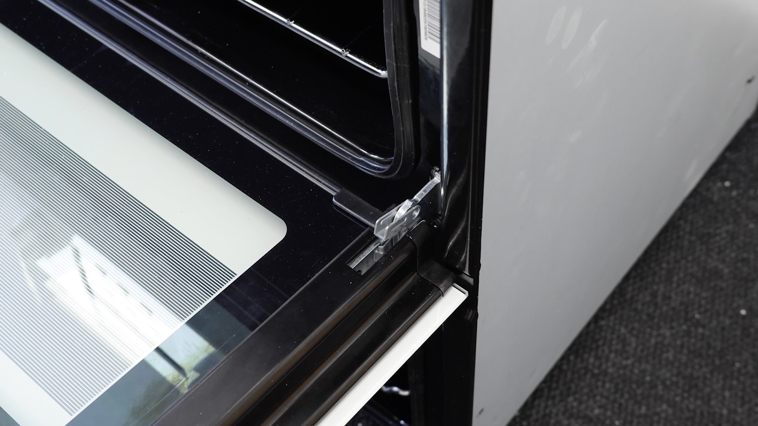 Ensure door is on correctly