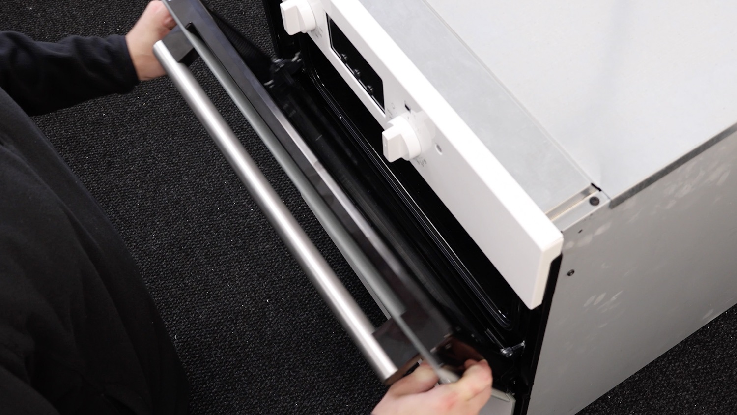 Remove oven door