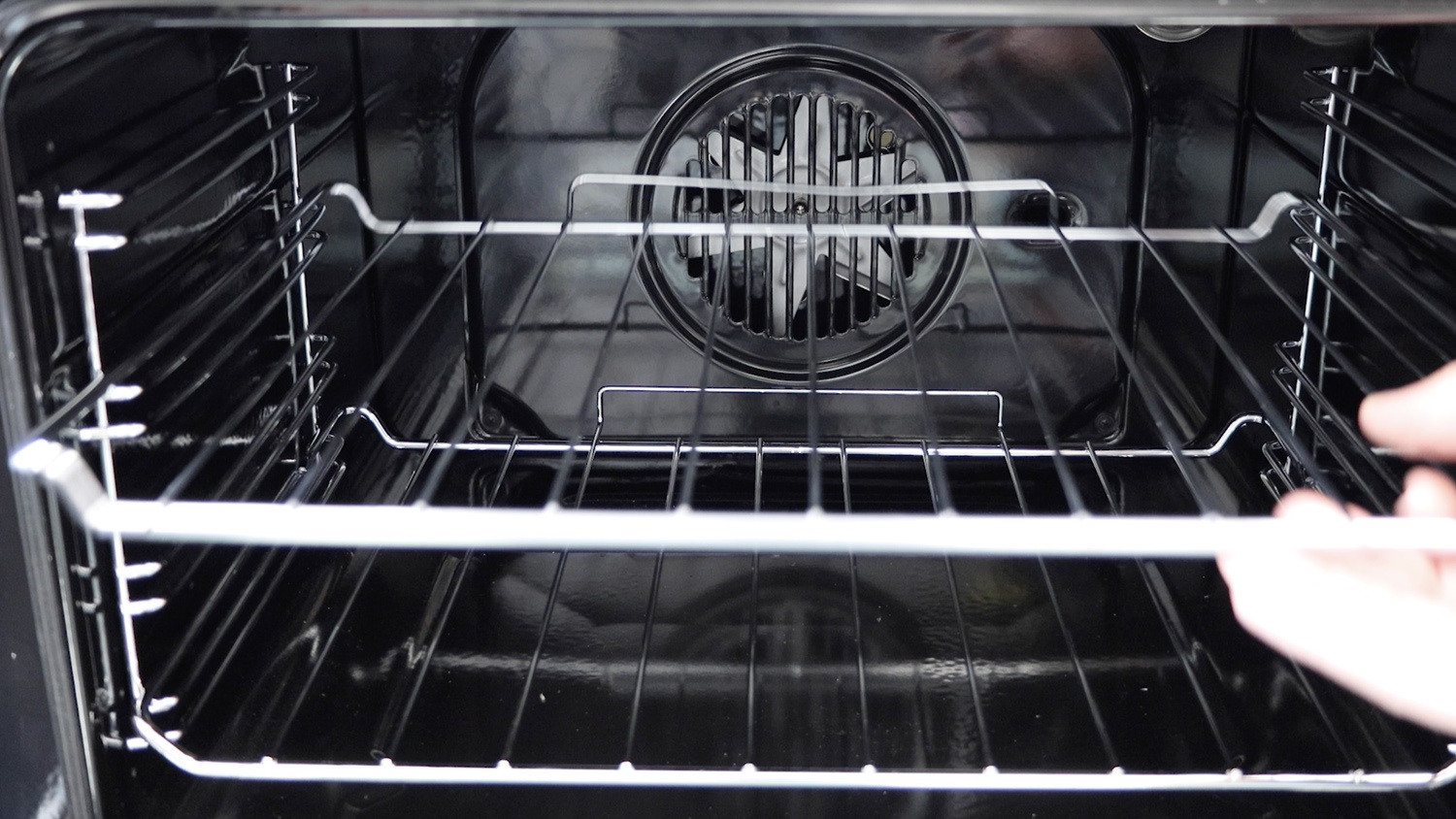 Remove any shelves and trays