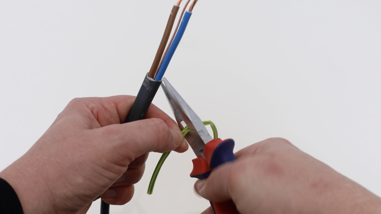 Attach electrical wiring to new terminal block