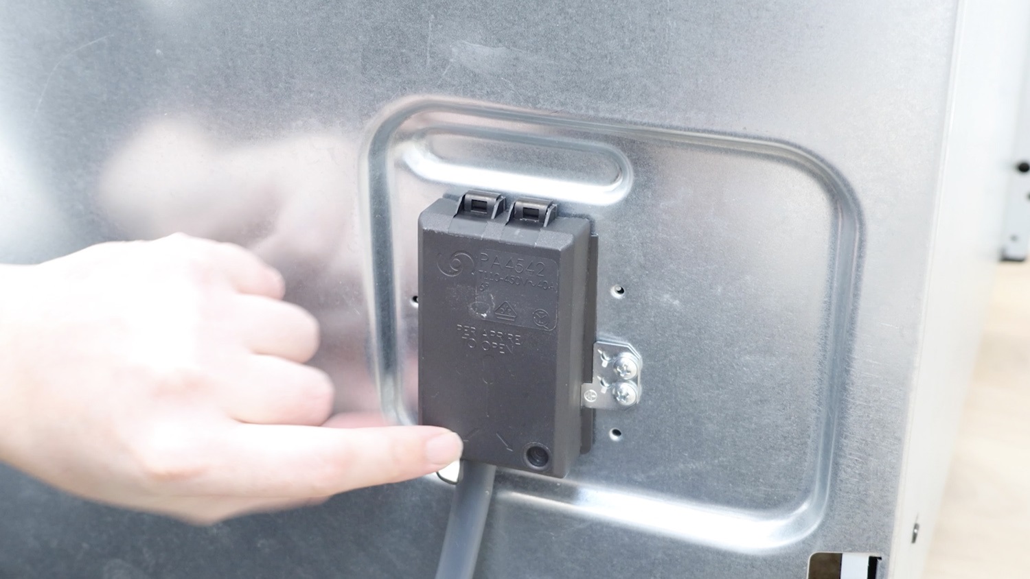 Attach electrical wiring to new terminal block