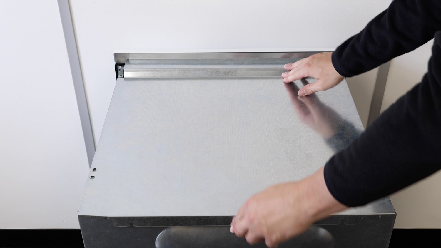 Re-attach and re-screw top oven