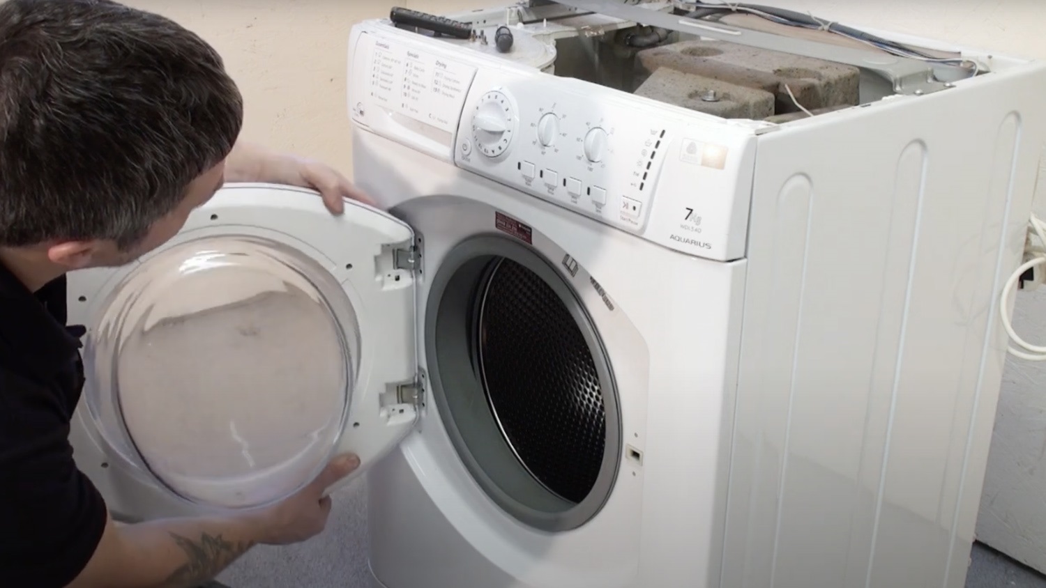 Re-assemble door and washing machine