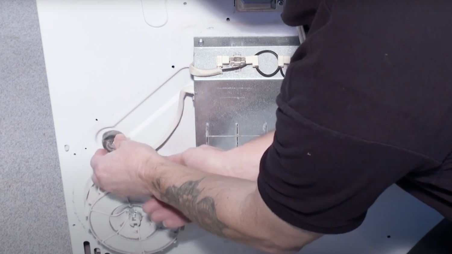 Re-attach cable grommet