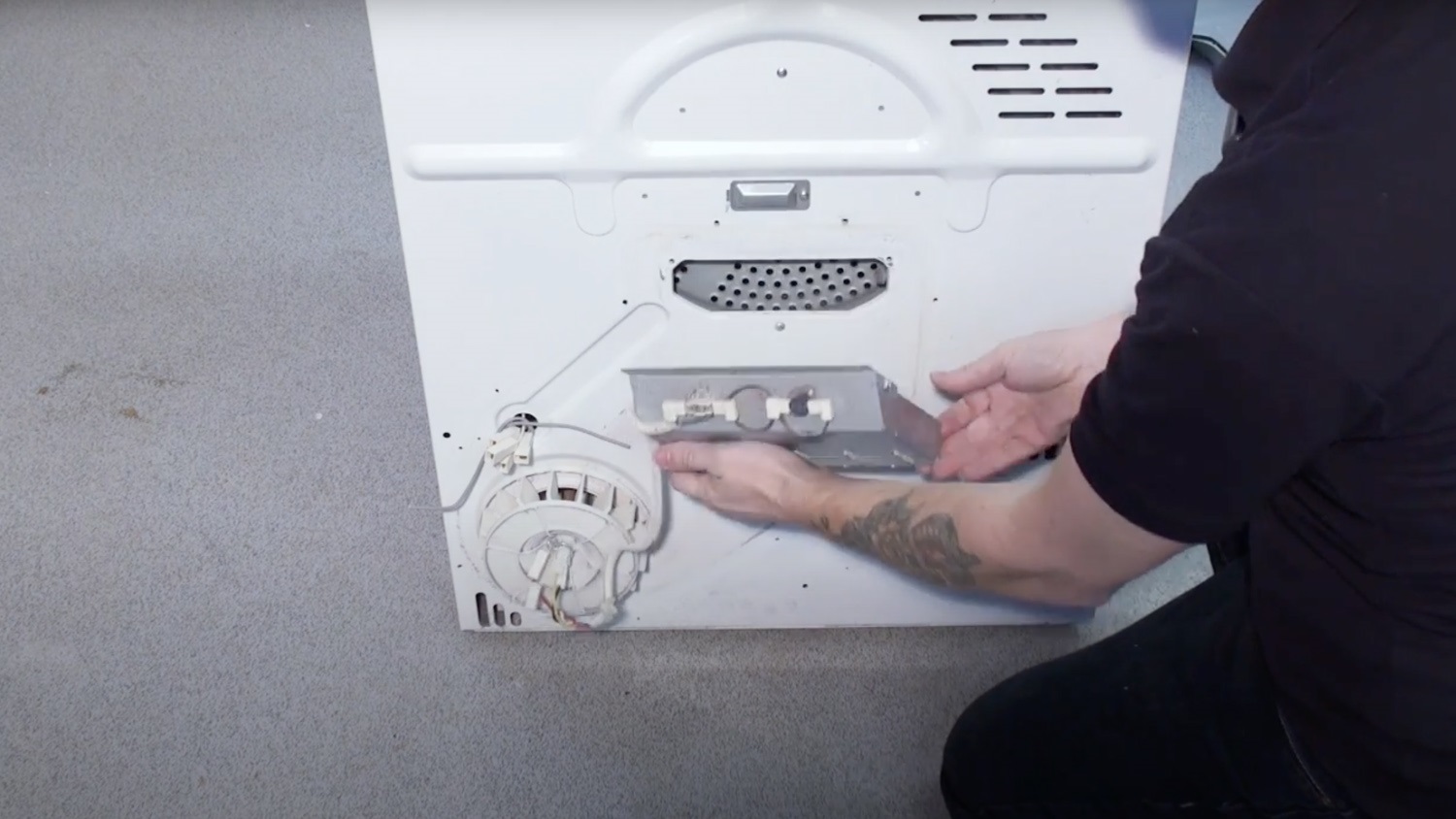 Remove old heater element