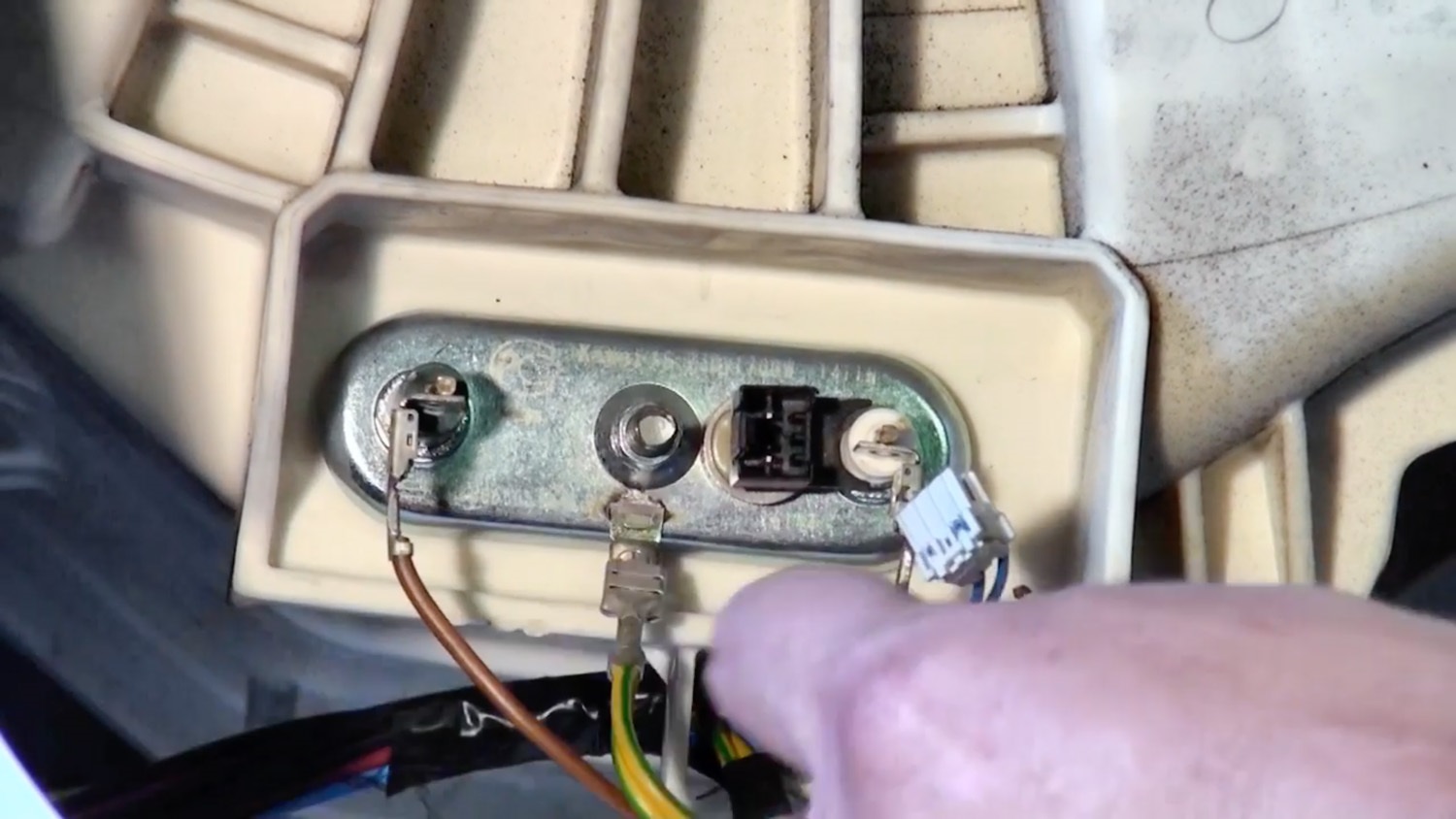 Re-attach electrical wires