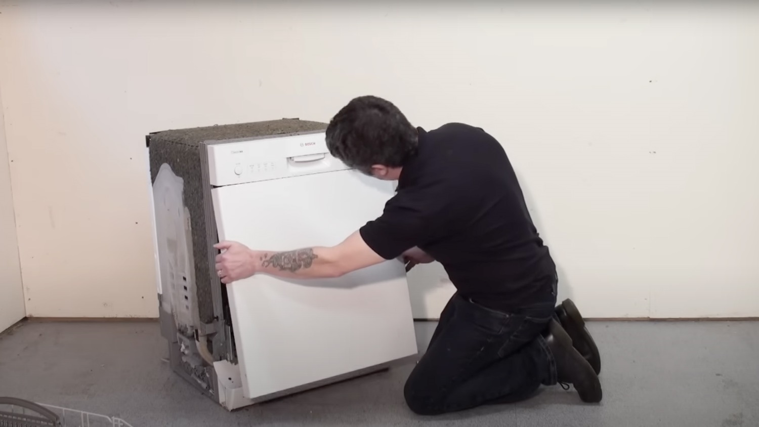 Re-attach front door panel