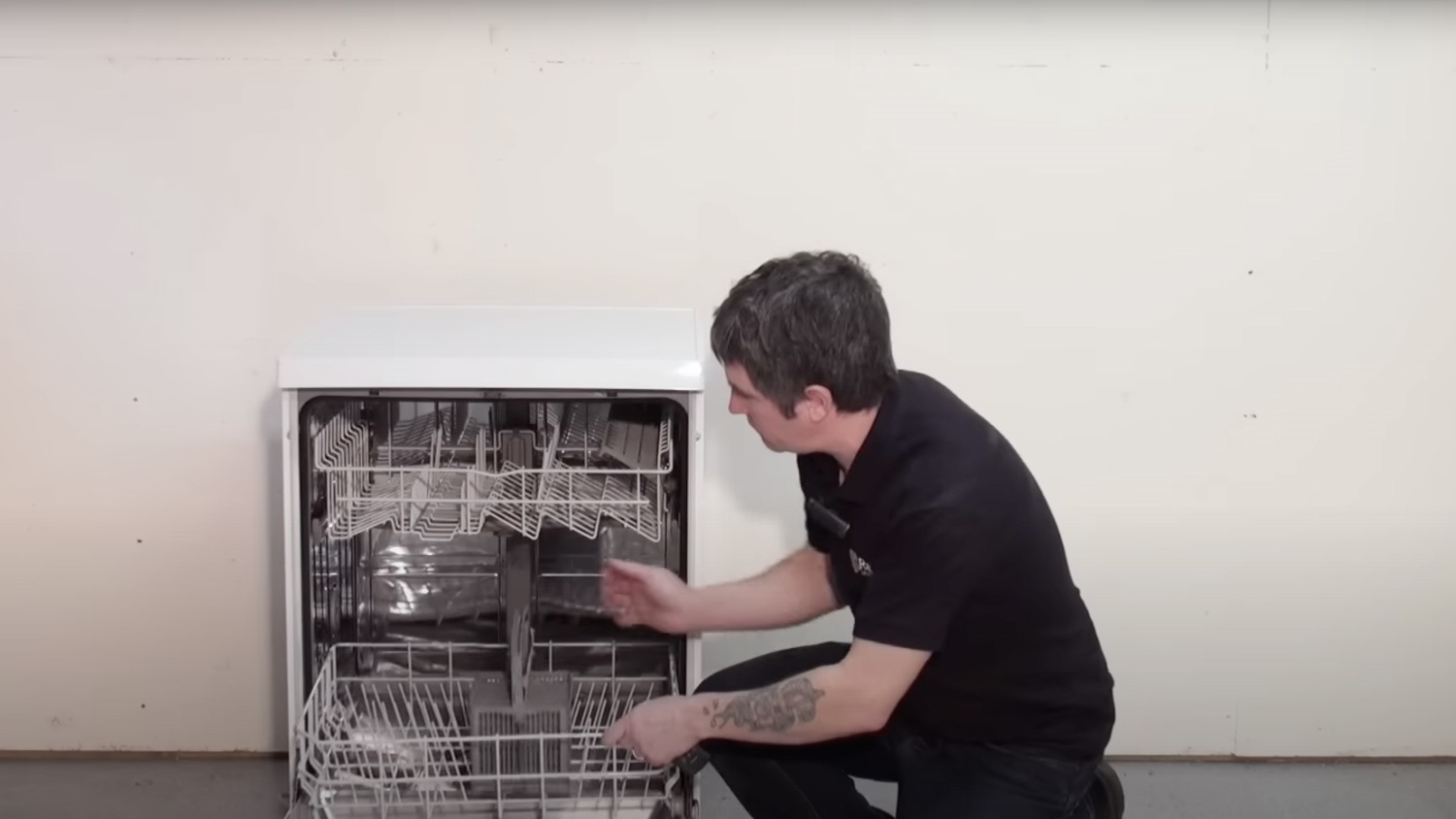 Re-insert bottom basket assembly