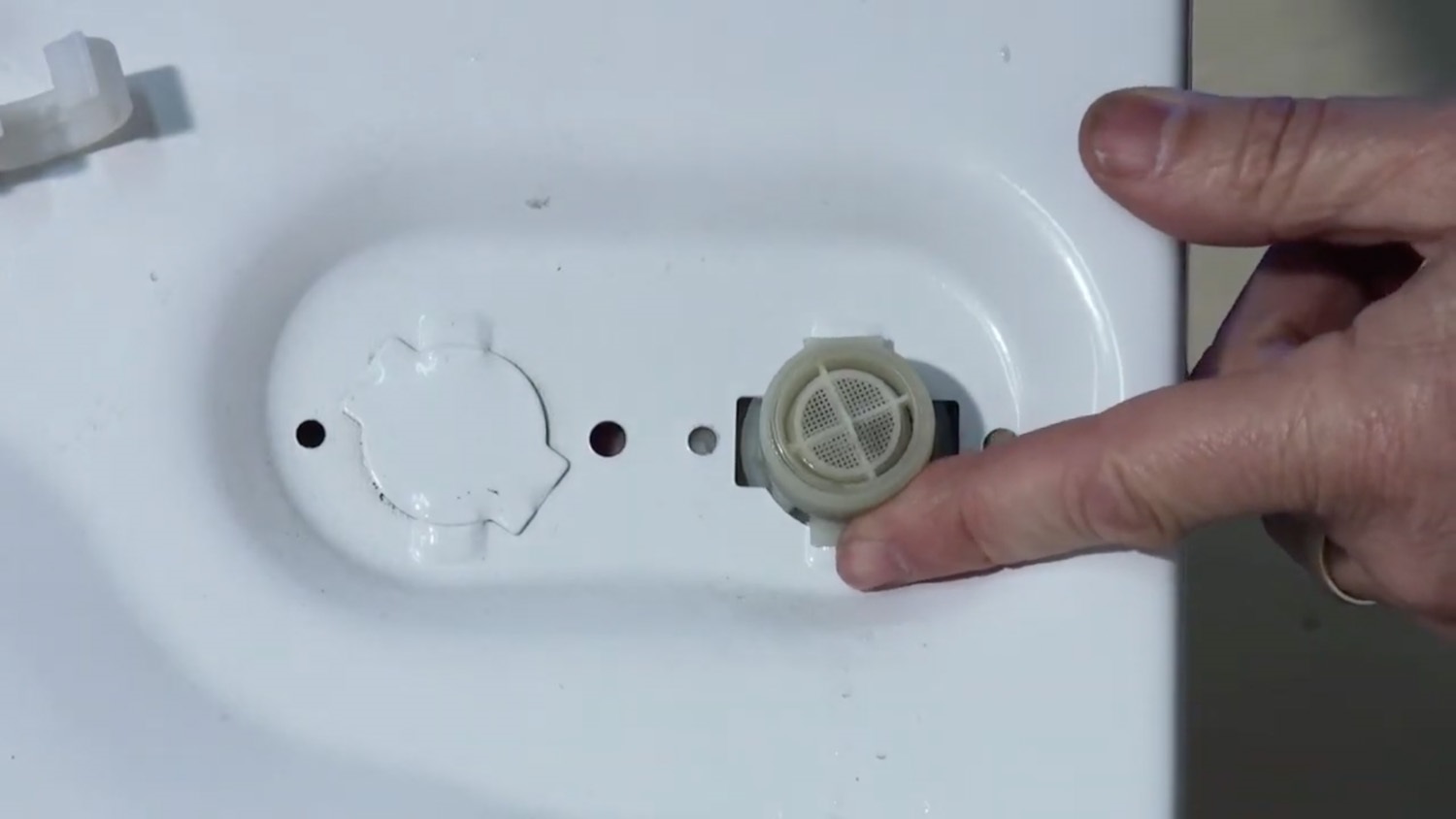 Attach new valve to washing machine