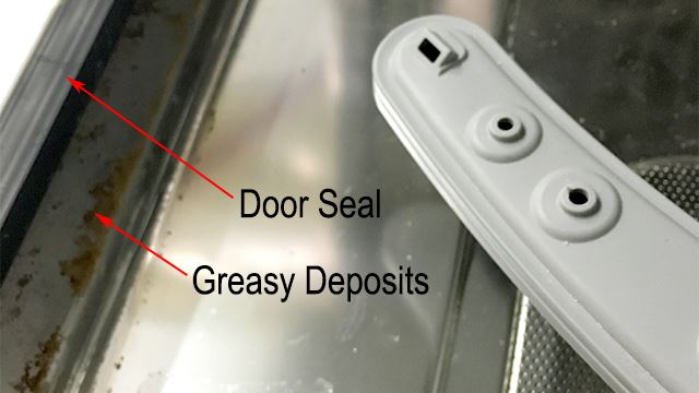 Food deposits breaking the seal